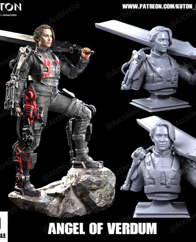 勃艮第的天使（Angel of Verdun）3D打印图纸